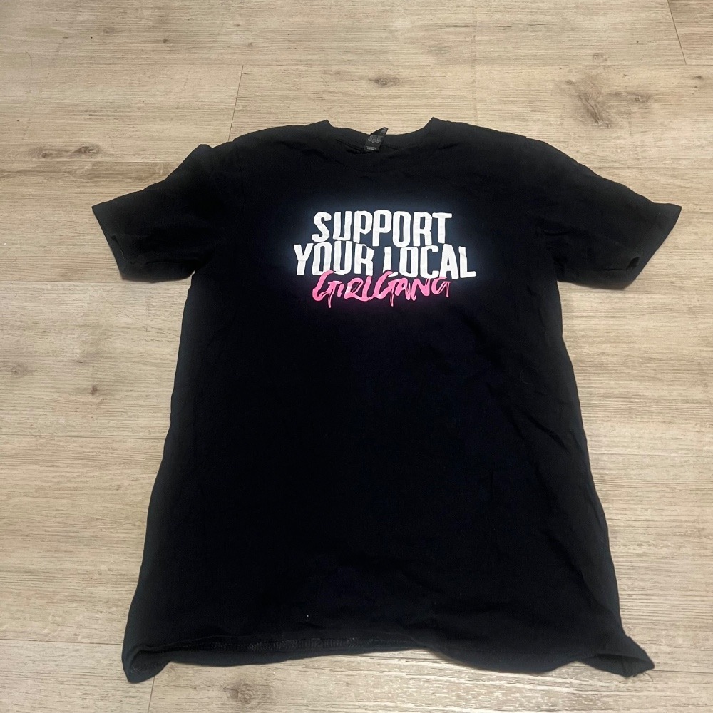 Support Your Local‎ Girl Gang Shirt Sz S Black Punk Oi! Hardcore Metal